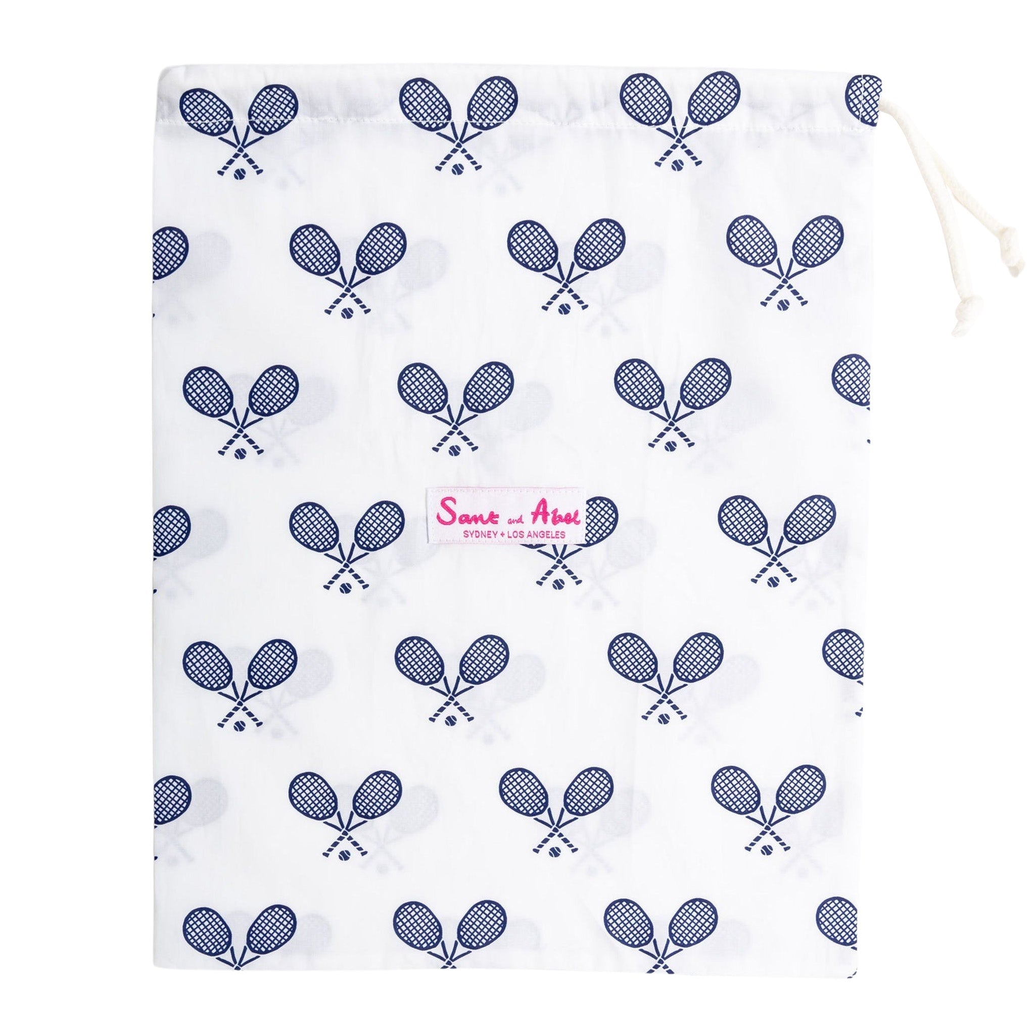 Women's Tennis Navy Short PJ Set - Organic Cotton Poplin